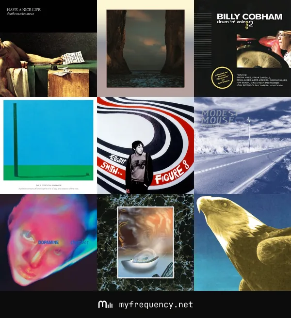 Colagem 3x3 de álbuns gerada pelo comando /collage
